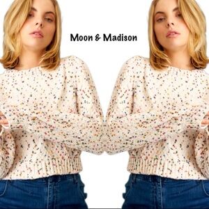 Moon & Madison Women's Speckled Sweater - Multicolor